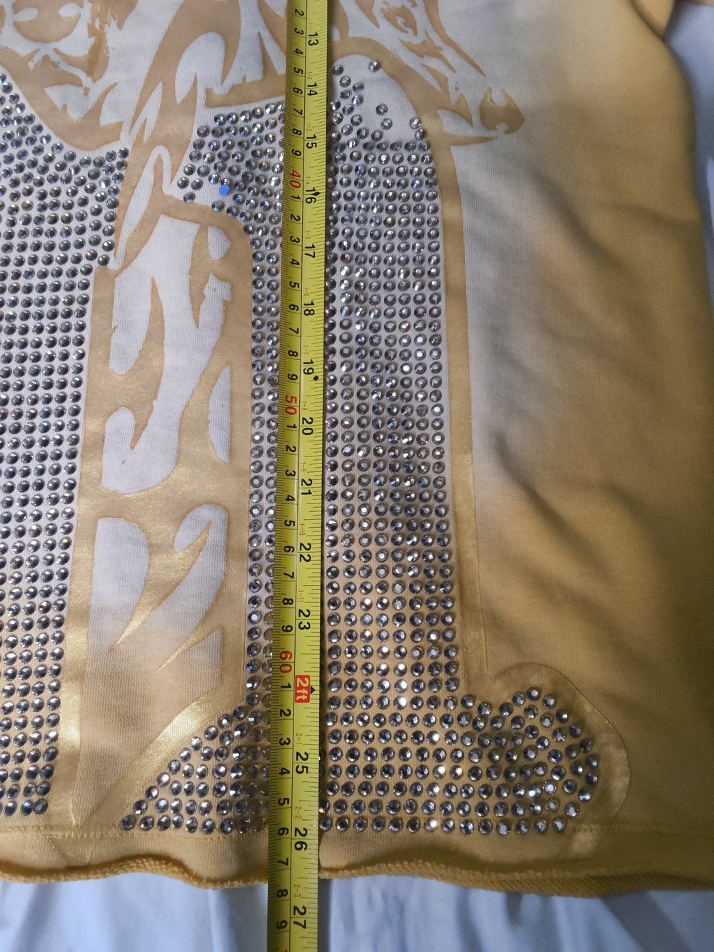 Yellow Rhinestone Graphic Tee - Picture 5 of 9